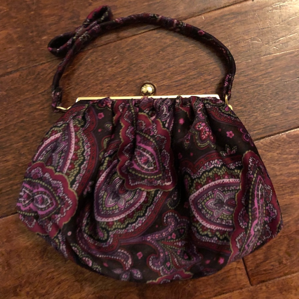Ann Taylor clutch/purse in lovely purples